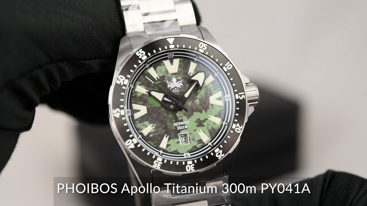 PHOIBOS Apollo Titanium 300m PY041A - YouTube