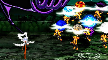 Wano Luffy V2 (all form) (New) VS Naruto OP (all form) in Jump Force Mugen😱