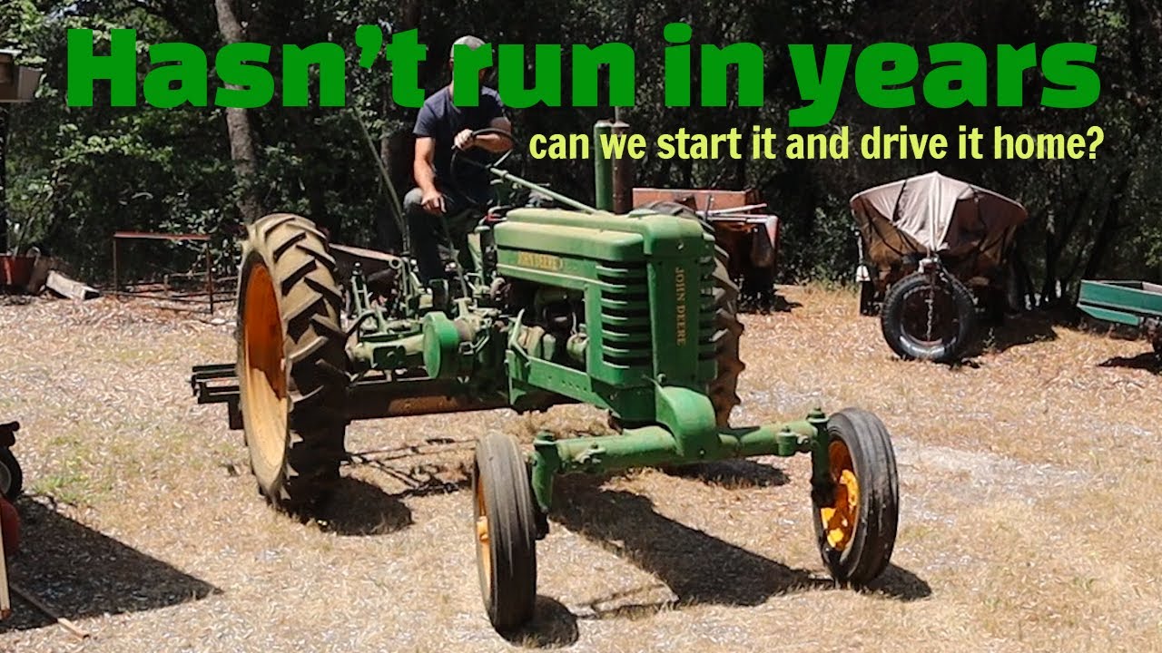 Will this 1946 John Deere B start and drive 2 miles home? Barn find!