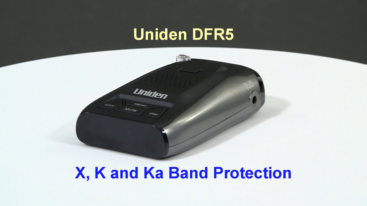Uniden DFR5 Radar Detector - YouTube