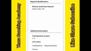 Junior Chemical Process Engineer I 350 VacancyI B.E/B.Tech/DiplomaIApply via NCS Portal I 10/07/2021