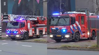 Brandweer Amsterdam Kazerne Nico Prio 1 Ts 13-3131 & Al 13-9251 Met Spoed Naar Een Afhijzing