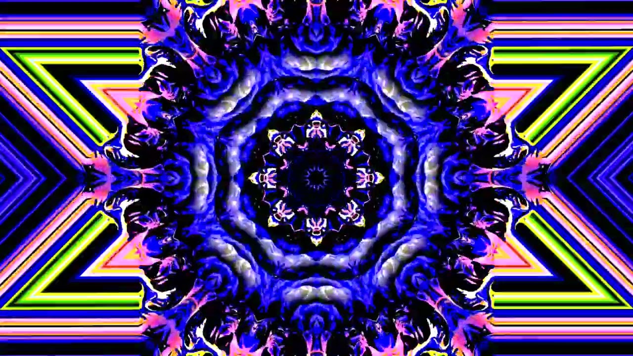 FREE 4K VJ LOOP | KALEIDOSCOPE BINGO  VISUAL Abstract Motion Background Screensaver