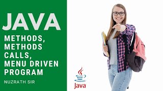 Methods in Java | Menu Driven Program | Procedural | Method Calls