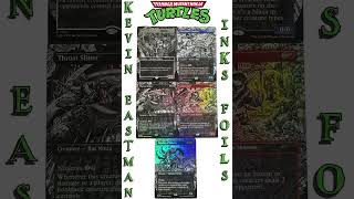 TMNT x MTG Kevin Eastman Inks set in traditional foils. What do you all think of these?