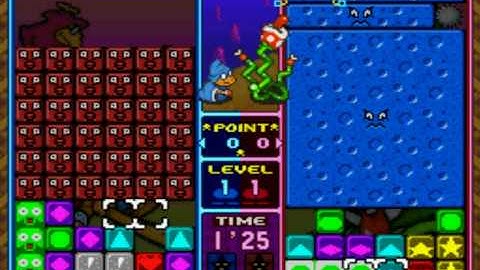 Tetris Attack Me VS. Computer