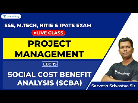 Project Management | Lec 15 | Social Cost Benefit Analysis | Prepare for ESE Exam, iPATE, NITIE thumbnail
