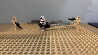 Lego clone trooper minigun test.