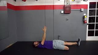 Cross Under Hip Bridge exercise demonstration by Dr. Brian Fischer