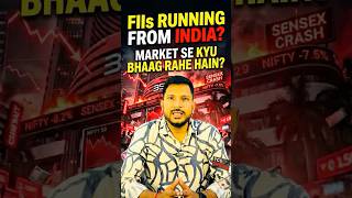 FIIs leaving Indian market?Is market crash ahead? #indianstockmarket #cockroachjantaparty