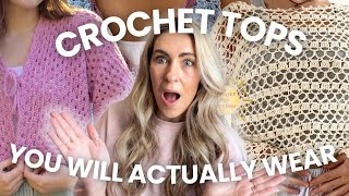 15+ Crochet Top Patterns You’ll ACTUALLY Want to Wear & Perfect For Summer 