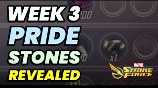 WEEK 3 PRIDE STONES EVENT REVEALED! FREE CRIMSON GEAR!  DO NOT MISS OUT | MARVEL Strike Force