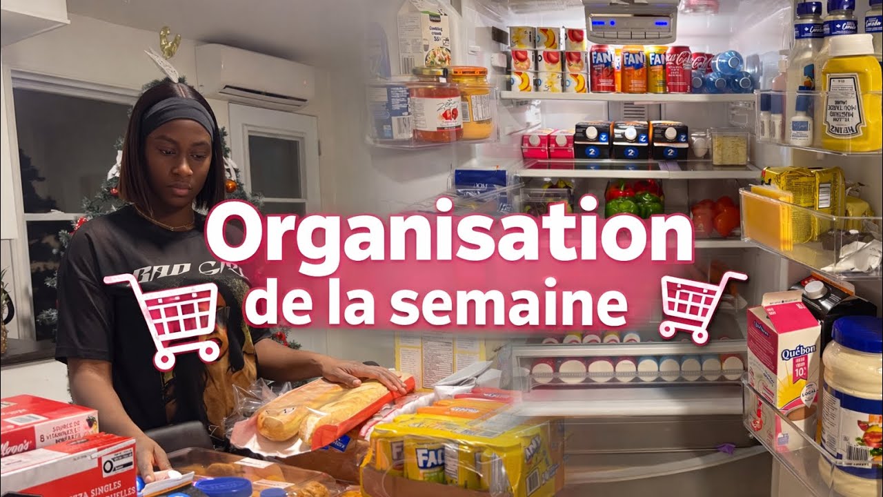 🛒 Organisation de la semaine | Liste de courses, menu & retour de courses #organisation #motivation 