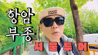 (40대 췌장암4기)항암 부작용(부종) 44년만에 처음 경복궁 투어!