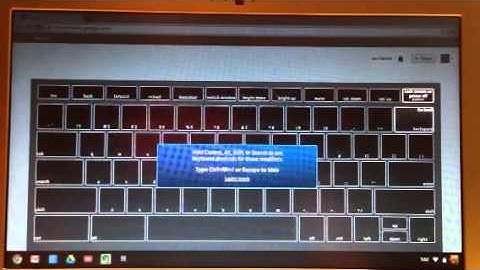 Chromebook Keyboard Shortcut Display