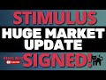 SECOND STIMULUS CHECK And STIMULUS PACKAGE SIGNED - STOCK MARKET PRICE UPGRADE Third Stimulus Check