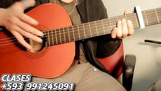 PALABRAS DE AMOR / Como Tocar En Guitarra/ Bomba Ecuatoriana Tutorial Guitarra chords
