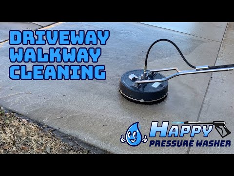 Driveway walkway cleaning