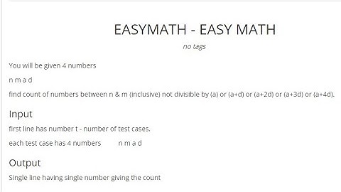 SPOJ EASYMATH | EDITORIAL