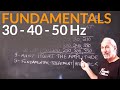 Fundamentals 30 - 40 - 50 Hz - www.AcousticFields.com