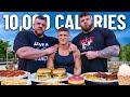 I ate World&#39;s Strongest Man 10,000 CALORIE BULKING DIET ft. Stoltman Brothers