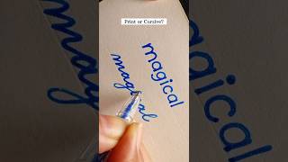 Print vs. Cursive: Which looks more magical? ✨✍️ #handwriting #calligraphy