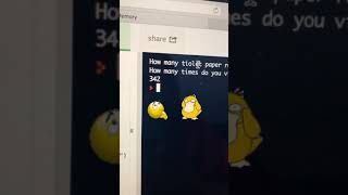WE CODED A TOILET PAPER CALCULATOR!! | learn to code with me | python coding tutorial series #Shorts screenshot 4