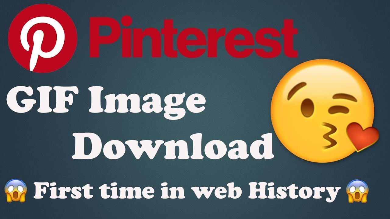 How To Download Pinterest GIF Image First Time YouTube Best App