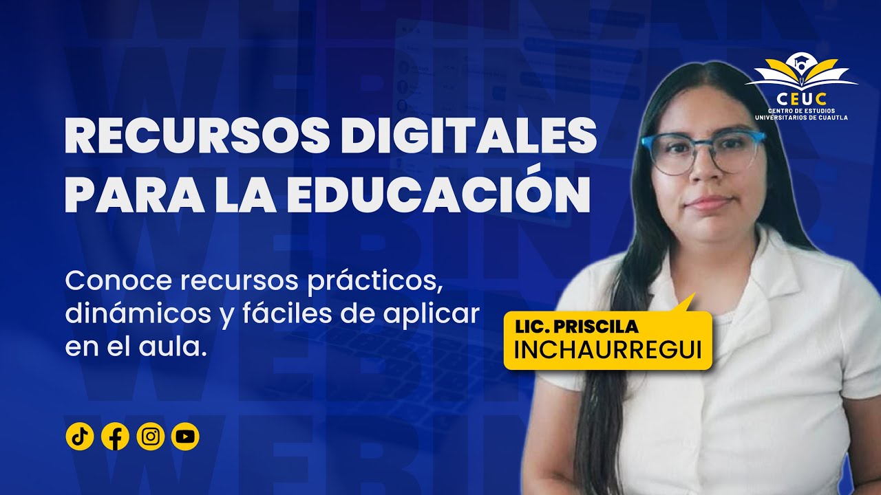 WEBINAR  - RECURSOS DIGITALES PARA LA EDUCACIÓN