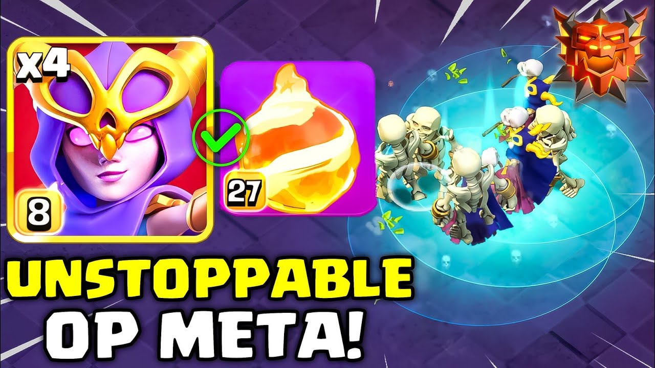 After the Update, Super Witch is BROKEN!🔥| TH18 OP Rank Battle Attack Strategy (Clash of Clans)