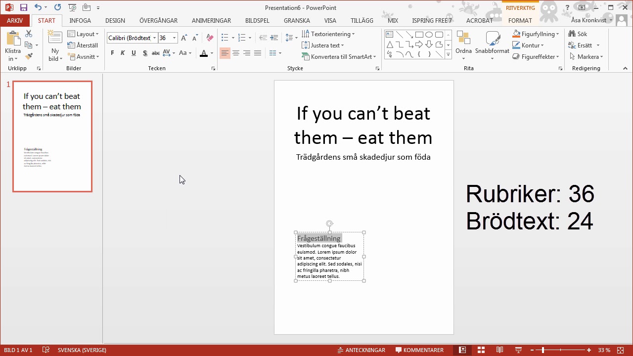 how to make powerpoint presentation a3