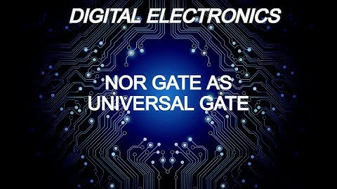 NOR gate as Universal gate | Proteus 8.9