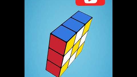 MAKING CHECK BOARD PATTERN ON A 3×3×1 RUBIKS CUBE #SHORTS #RUBIKSCUBE #POPULARTOY #CHECKBOARDPATTEN