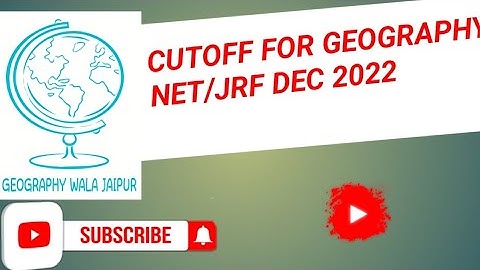 CUTOFF FOR GEOGRAPHY NET/JRF DEC 2022 || #jfradda #netjr ugc net 2023 Ugc net result 2023