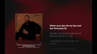 John Legend - Nervous (Piano Version) Lyrics
