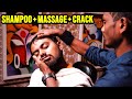 INDIAN HEAD and FACE MASSAGE 🟡 SHAMPOO and NECK CRACK 🟡 ASMR sleep