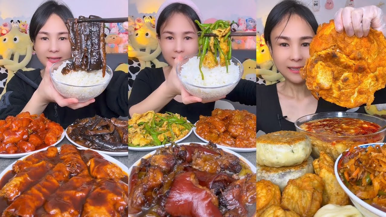 Mukbang Challenge : Eating Spicy 🔥🥵 noodles 🍜 fried tendon noodles rachang #food #mukbang #meat 