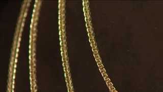 18K Gold 24" Diamond Cut Wheat Chain, 2.6g with Amy Stran