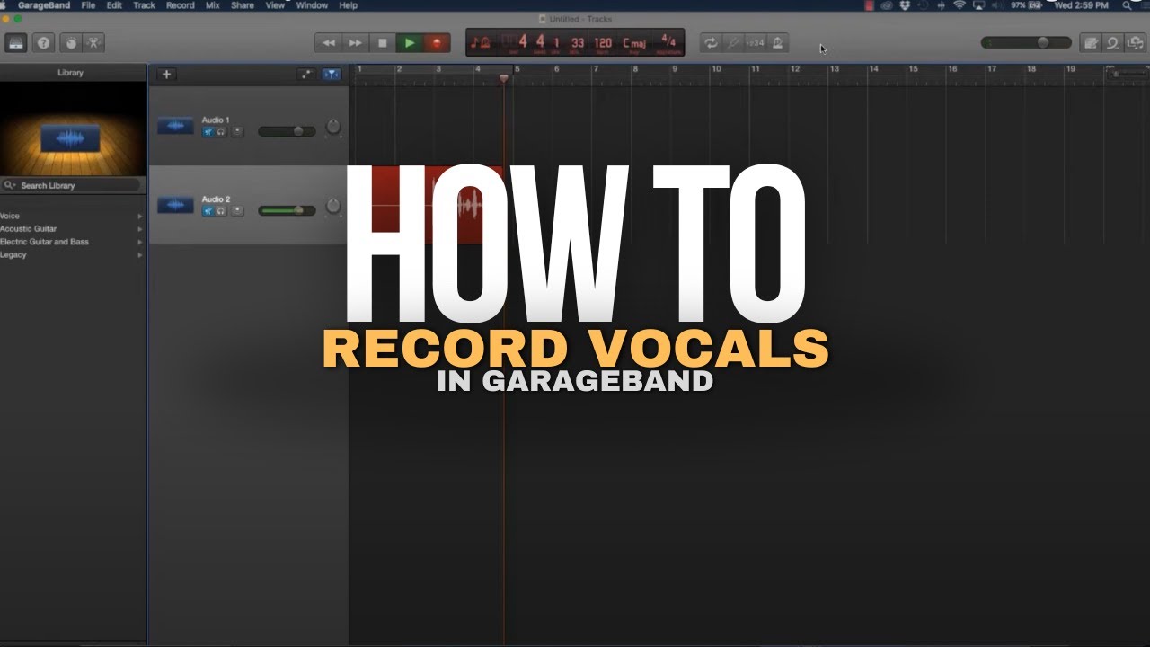 How To Record Vocals In GarageBand YouTube