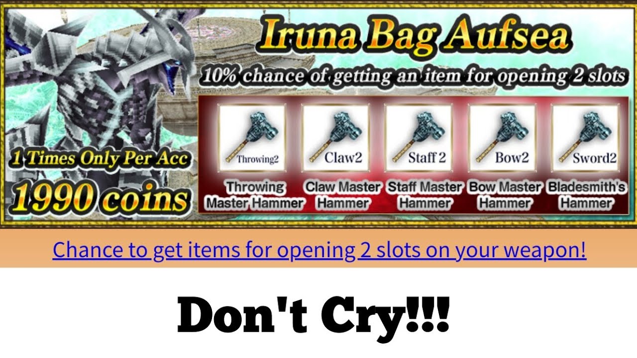 Iruna Online Iruna Bag Aufsea (Sep 2022) YouTube