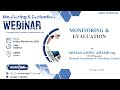 Monitoring  evaluation webinar