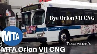 MTA Orion VII CNG on the B35 Route & New Flyer C40LF at East 18 Street Subway Station