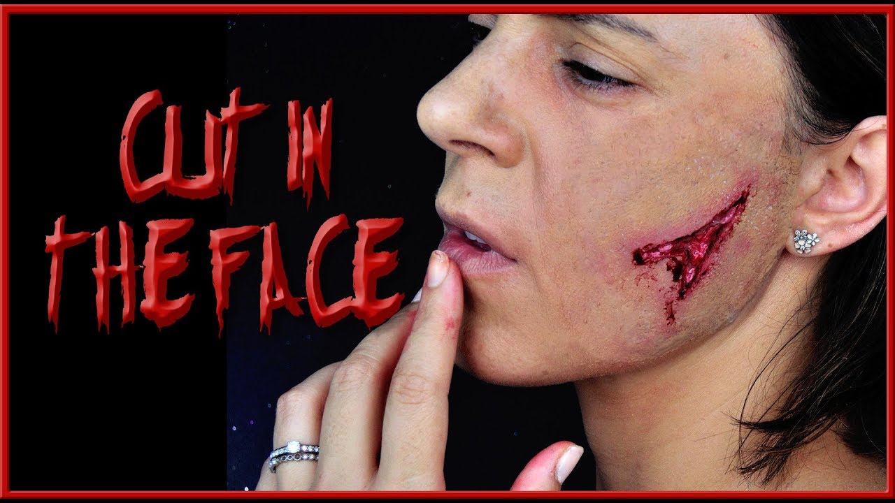 Halloween Makeup Tutorial Cut In The Face Effect Silvia Quiros