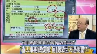 年代向錢看 20150128 p1 查人事財政爛帳 柯硬踩世大運地雷!