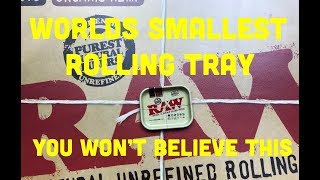 4K WORLD'S SMALLEST ROLLING TRAY, SERIOUSLY