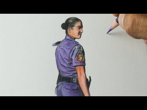Como desenhar uma Policial Militar de São Paulo PASSO A PASSO narrado
