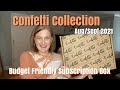 Confetti Collection | August 2021 | Budget Friendly Subscription Box