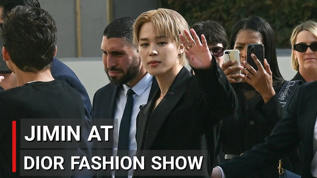 BTS JIMIN attends DIOR Women Spring-Summer 2026 Paris Fashion Week