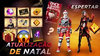 DATA DA NOVA ATUALIZAÇÃO DE NATAL, FRAGMENTOS DO CUBO MÁGICO, NOVO EVENTO INSANO E MAIS - FREE FIRE