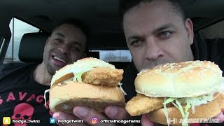 Eating Arby's Fish Sandwich @hodgetwins